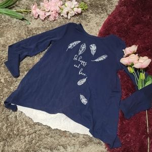 🎄 Pick 5 📦 Long Sleeve Split Back Layered Tee Kid S 6 7